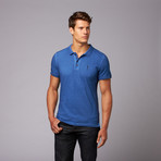 Oil Washed Polo // Blue (L)