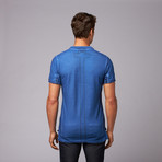 Oil Washed Polo // Blue (L)