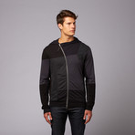 Tempest Lightweight Zip Up Jacket // Jet Black (L)