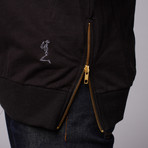 Rate Side Zip Pullover // Jet Black (L)