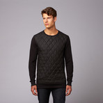 Movement Quilted Front Tunic Pullover // Jet Black (2XL)