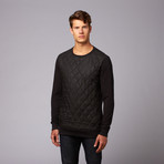 Movement Quilted Front Tunic Pullover // Jet Black (2XL)