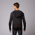 Tempest Lightweight Zip Up Jacket // Jet Black (L)