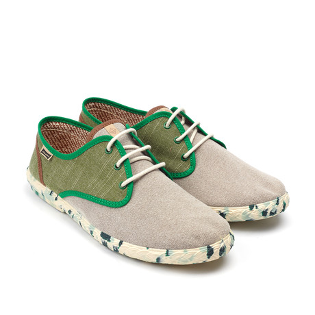 Maians // Sisto Combi Flecked Sole Sneaker // Green (Euro: 39)
