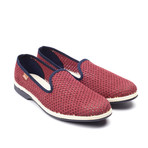 Maians // Sulpicio Rejilla Mesh Slip On // Burgundy (Euro: 39)