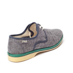 Calisto Lona Canvas Derby // Navy + Green (Euro: 40)