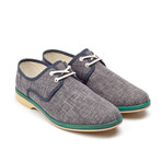 Calisto Lona Canvas Derby // Navy + Green (Euro: 40)