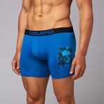 2-Pack Skull Boxer Brief // Black + Blue (2XL)