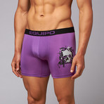 2-Pack Skull Boxer Brief // Black + Purple (S)