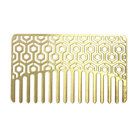 Brass Hexagon Comb // 2 Pack