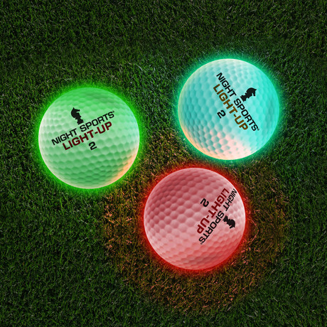 Light Up Golf Balls // 15 LED Balls (Red)