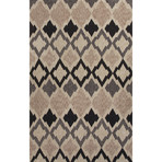 Moroccan Pattern Rug // Brown & Tan