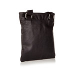Leather Zipper Bag (Black)