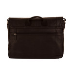 Leather Messenger // Large (Black)