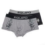 2-Pack Brazilian Trunk // Black + Grey (S)