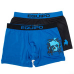 2-Pack Skull Boxer Brief // Black + Blue (2XL)