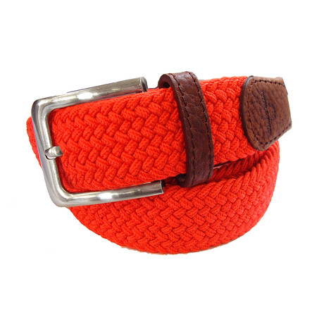 Woven Belt // Red (S/M)