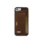 Q Card Leather Case // iPhone 5/5s (Brown)