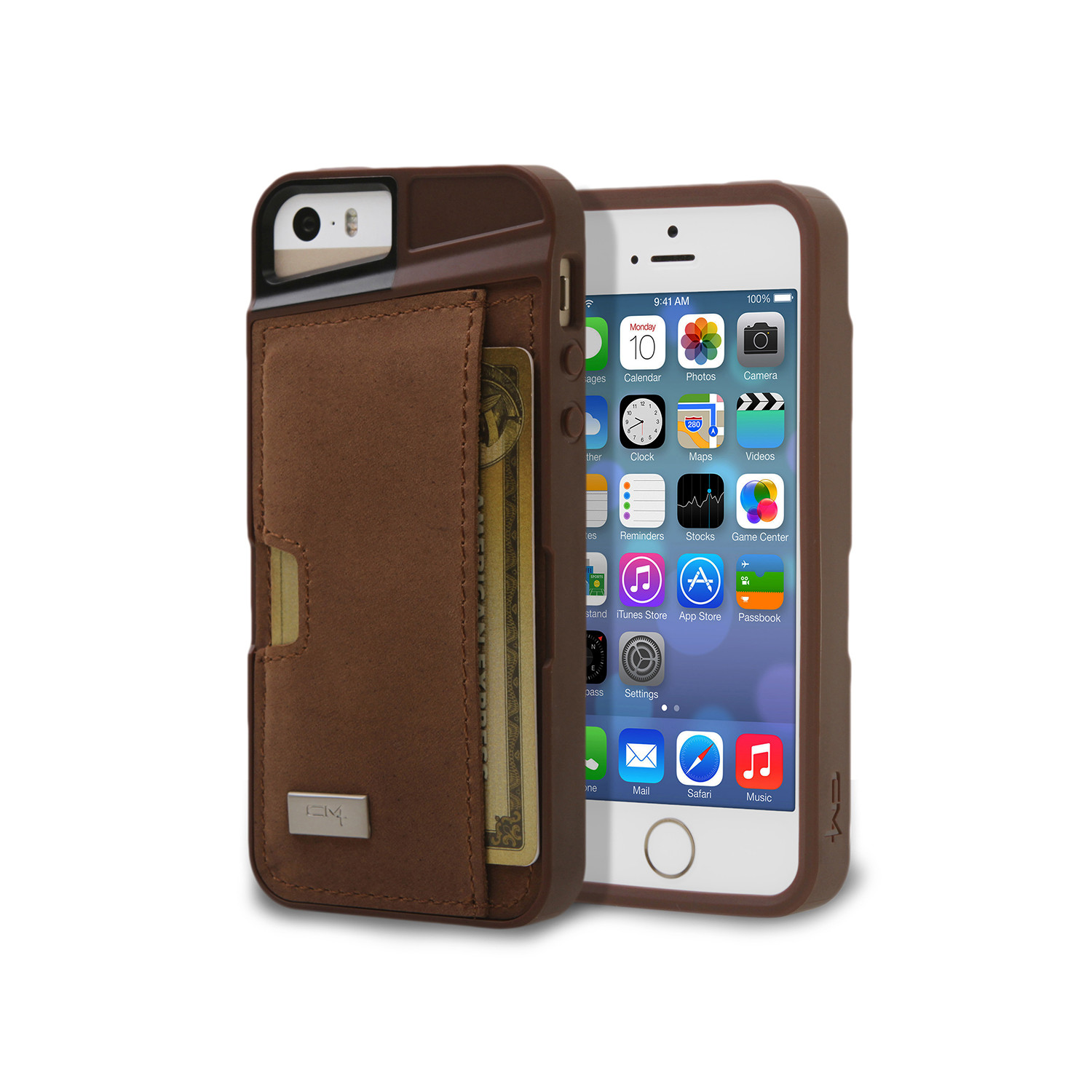 Q Card Leather Case // iPhone 5/5s (Brown) - CM4 - Touch of Modern