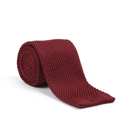 Knit Tie // Wine