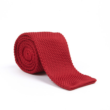 Knit Tie // Red