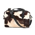 Ronan Cowhide Leather Overnight Bag