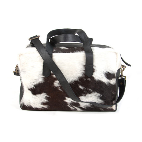 Connor Cowhide Leather Overnight Bag