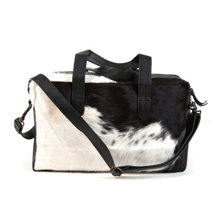 Paxton Cowhide Leather Overnight Bag