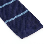 Stripe Knit Tie // Navy