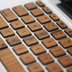 Wood Keyboard Decal // Rosewood (Macbook Air 11”)