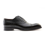 Matthew Full Brogue Cap-Toe Lace-Up Oxford Shoe // Black (Euro: 44)
