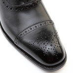 Matthew Full Brogue Cap-Toe Lace-Up Oxford Shoe // Black (Euro: 44)