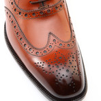 Stanley Full Brogue Wingtip Lace-Up Oxford Shoe // Brown (Euro: 42)