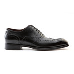 Stanley Full Brogue Wingtip Lace-Up Oxford Shoe // Black (Euro: 43)