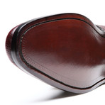 William Double Monk Strap Shoe // Burgundy (Euro: 41)