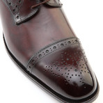 Roger Full Brogue Cap-Toe Lace-Up Derby Shoe // Dark Brown (Euro: 43)