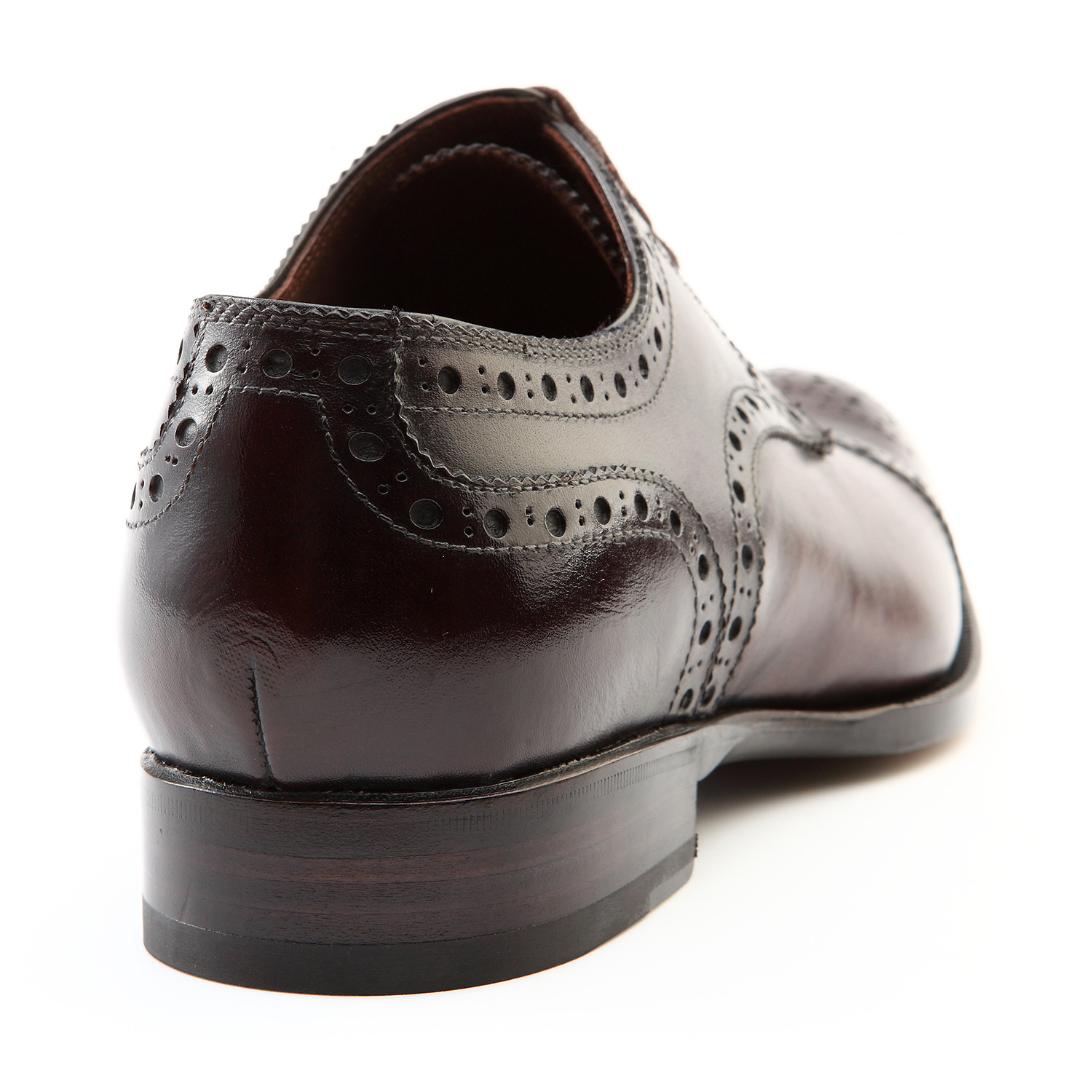 Roger Full Brogue Cap-Toe Lace-Up Derby Shoe // Dark Brown (Euro: 41 ...