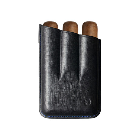 Saffiano Leather Cigar Case // Three Finger Robusto