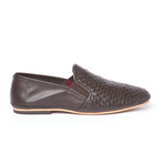 Float Woven Leather Slip-On // Brown (US: 9.5)