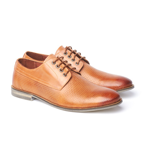 Weave Lace-Up Leather Derby // Tan (US: 7)