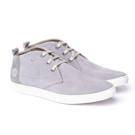 Ample Suede Mid-Top Sneaker // Silver (US: 7)