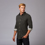 French Terry Button Up // Charcoal (M)