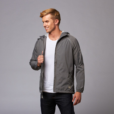 Jersey Lined Weather Jacket // Heather Grey (S)