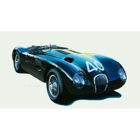 Jaguar C-Type // Stirling Moss, LeMans Car