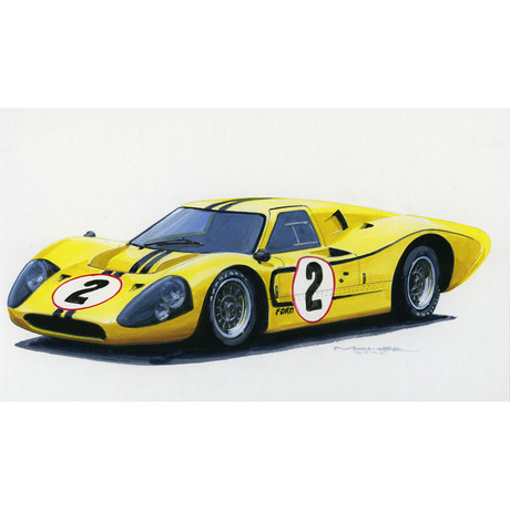 GT40 #J6 // 1967 LeMans, B. McLaren, M. Donohue