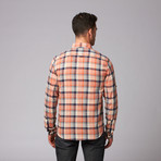 Sault Button Down Shirt // Orange Plaid (S)