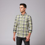 Sault Button Down Shirt // Green Plaid (XL)