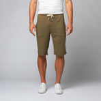 Fiqin Sweat Short // Army Green (M)