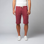 Fiqin Sweat Short // Deep Red (M)