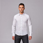 European Button Up Shirt + Sliming Seams // White (S)